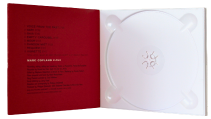 CD digipack with white CD tray